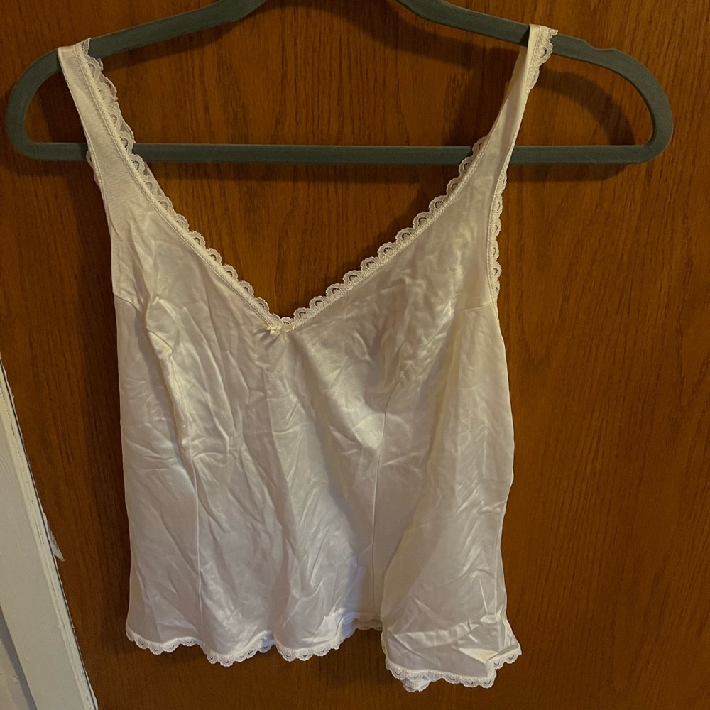 White Silk Top